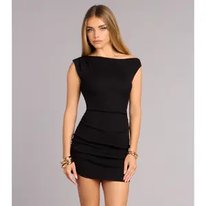 Soft Launch Slay Off Shoulder Mini Dress