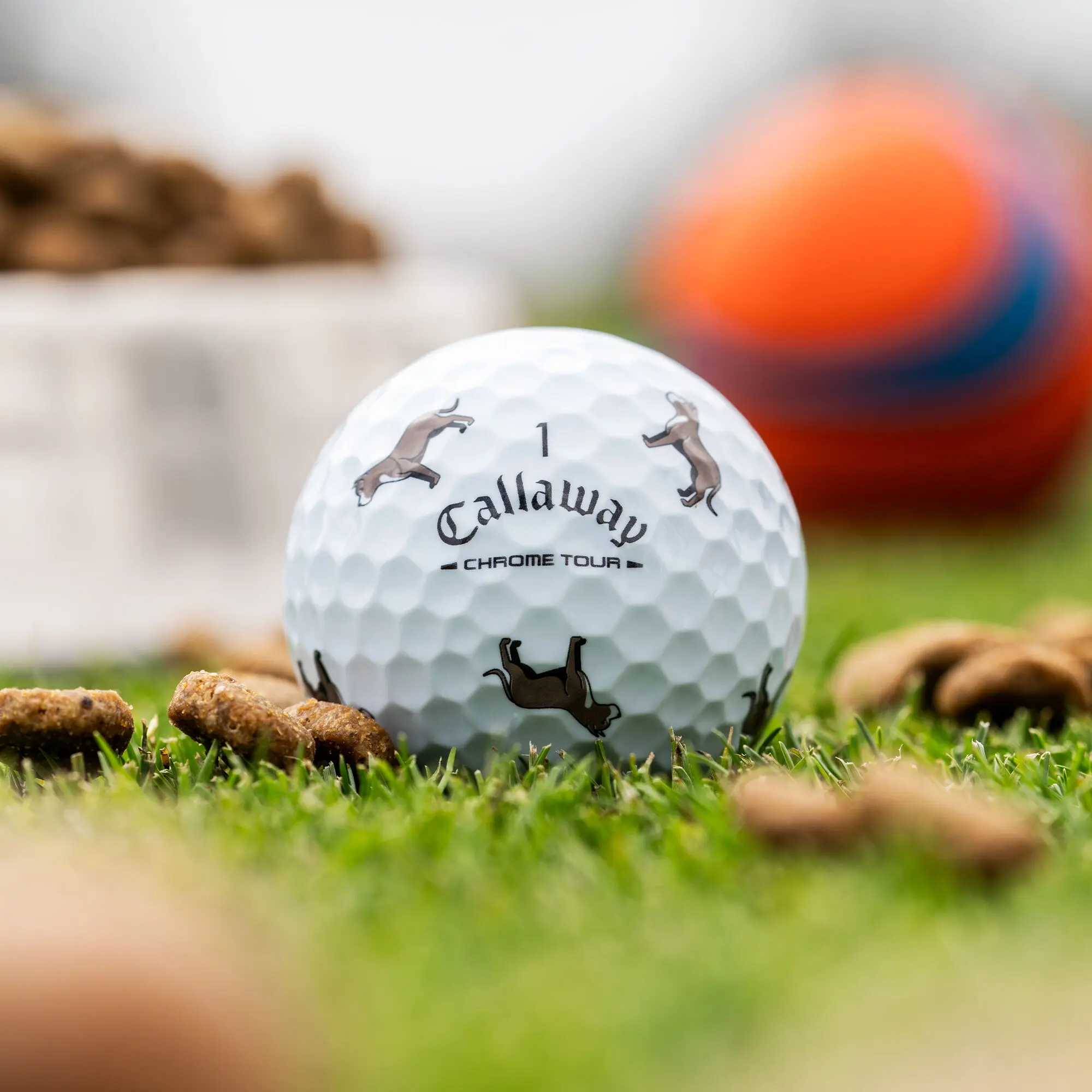 Callaway Golf Chrome Tour Pit Bull Dog Golf Balls in White