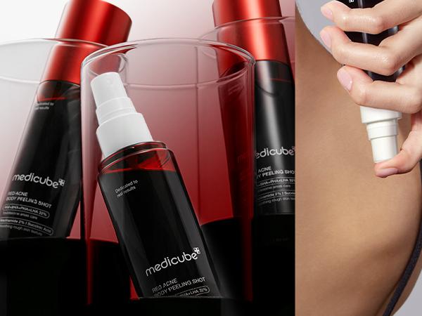 [medicube] Red Body Peeling Shot Cleanser | Bloody Powerful Solution for Body