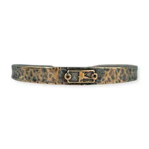 Dry Fly Bronze Cuff Bracelet, Tapered Solid Bronze Fly Fishing Bangle, Heirloom Quality Artisan
