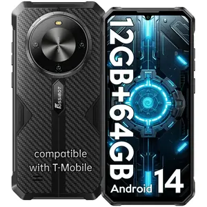 FOSSIBOT F105 Rugged Phone Unlocked 10300mAh Battery Cell 6.74" HD+Display 12GB RAM(4+8)/64GB ROM 20MP Camera 4G Dual SIM Android 14 Waterproof IP68/IP69K Outdoorfun(NOT Compatible with AT&T, Cricket, and Verizon )
