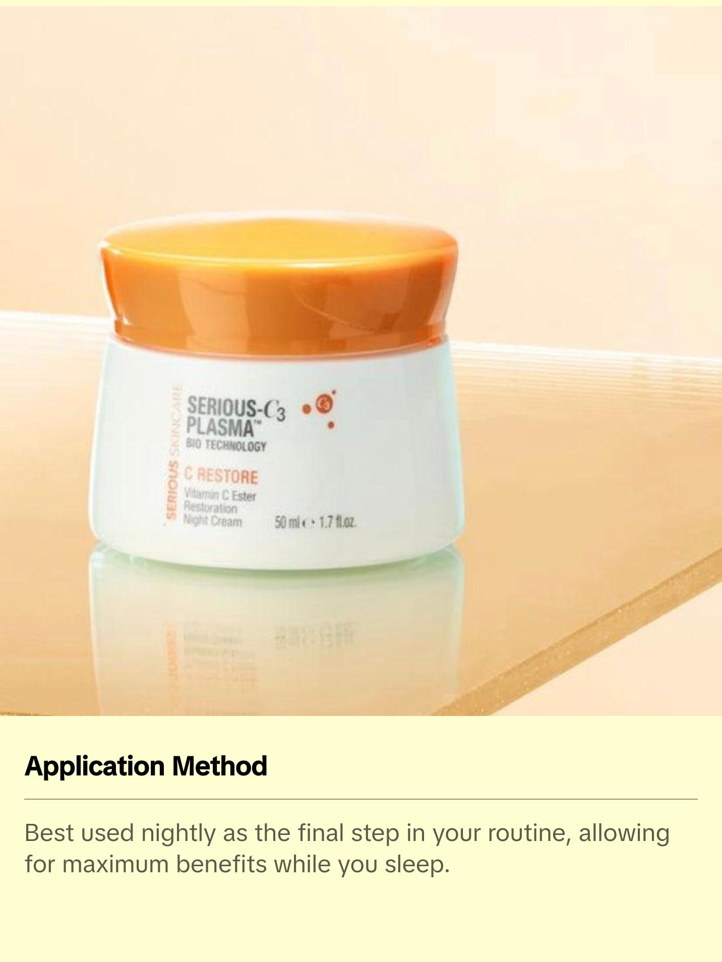 Serious C3 Vitamin C Night Cream – Anti-Aging Restore Treatment Serious C3 Vitamin C Night Cream – Anti-Aging Restore Treatment