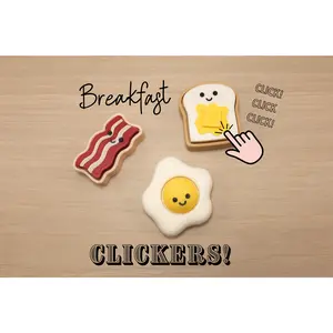 3D Printed Breakfast Clicker Fidget Toys