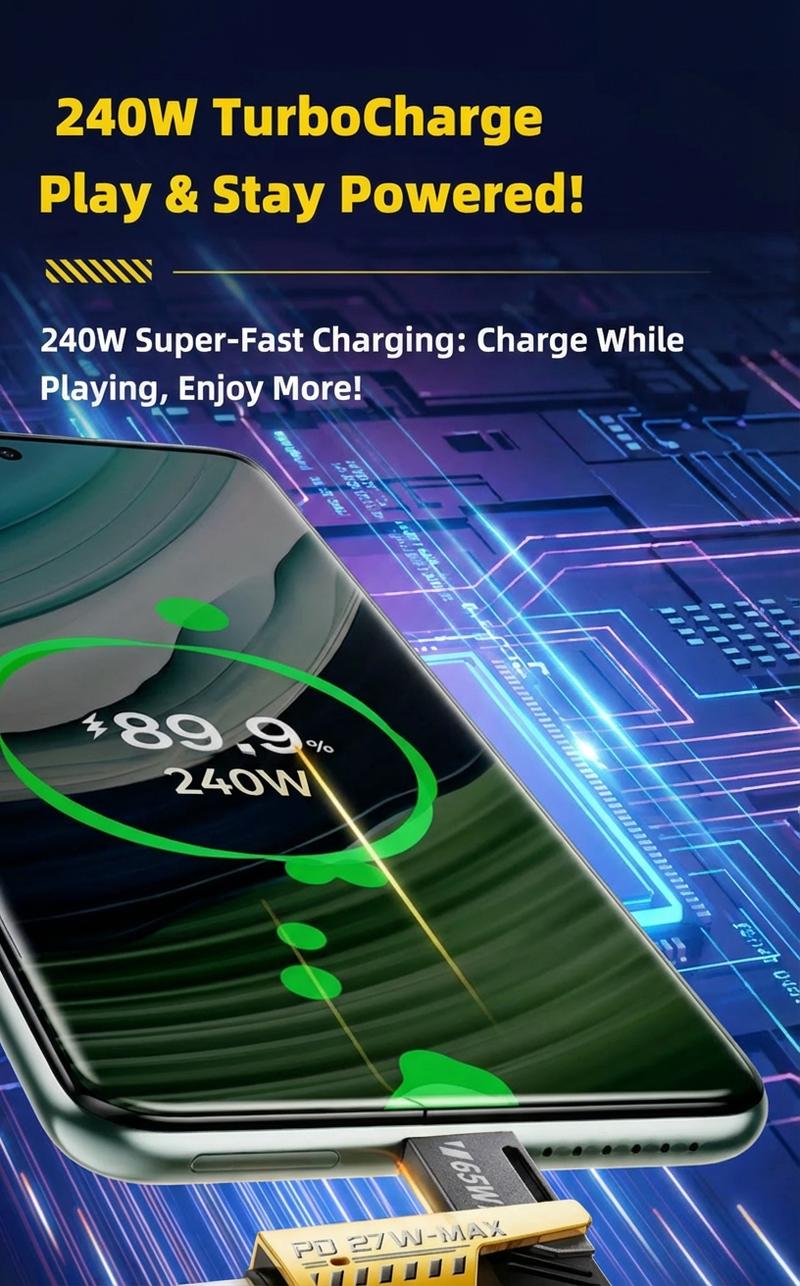 [ BUY 1 Get 1 Free ] 5ft Fast Charging super Cable 4 in 1 with USB A Type C Lightning for iPhone17&Samsung Laptops Charger Braided Data Cable Lengths for Gaming Office Car Travel Compatible