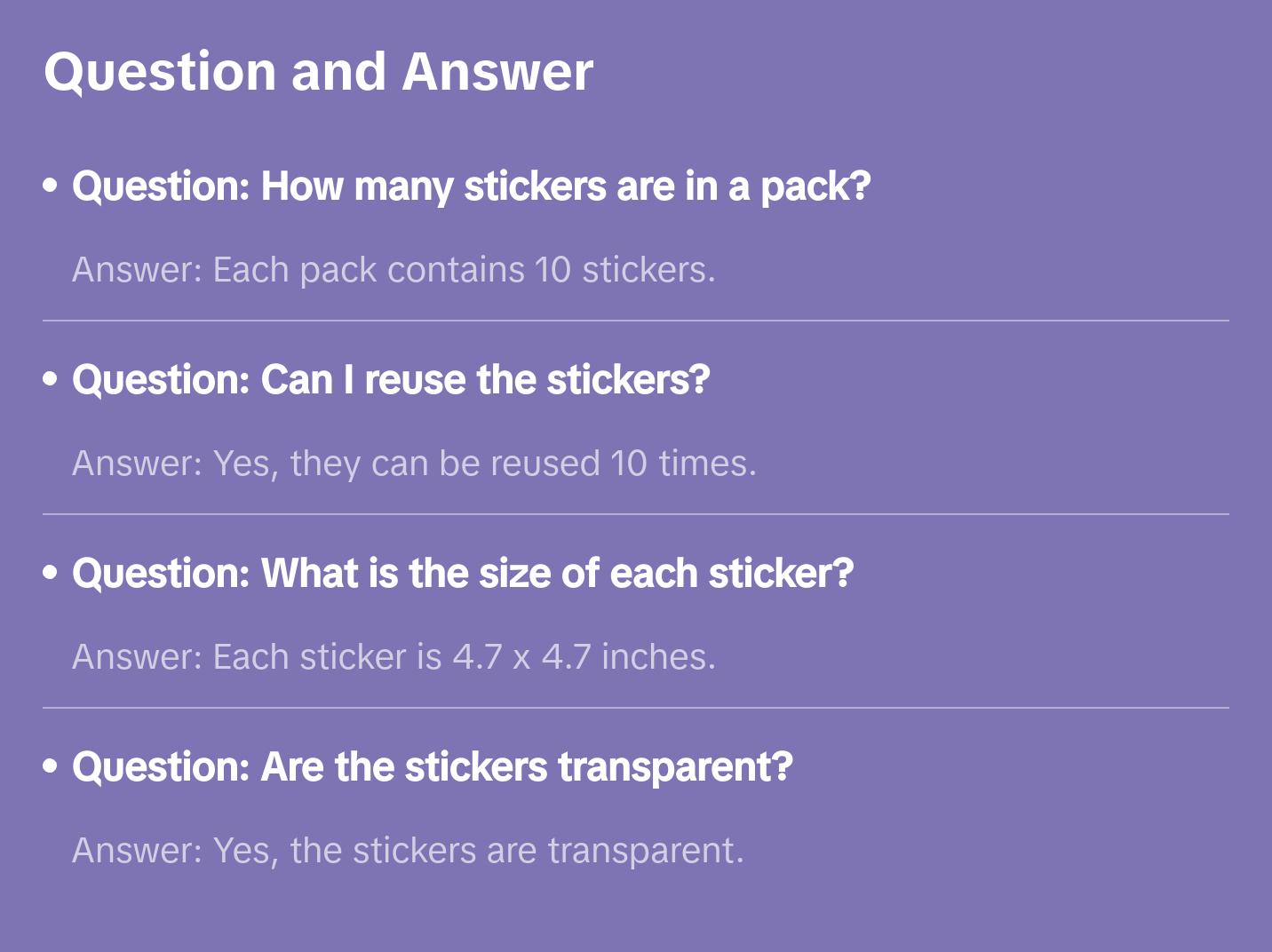 Drink Cover - 10x Pack Sticker