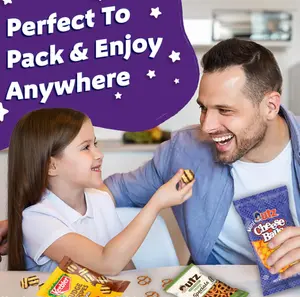 Keebler Sweet & Salty Variety Pack, 30-Count Box, Includes Chips Deluxe, Fudge Stripes, Utz mini Pretzels and Cheese Balls, 31 oz