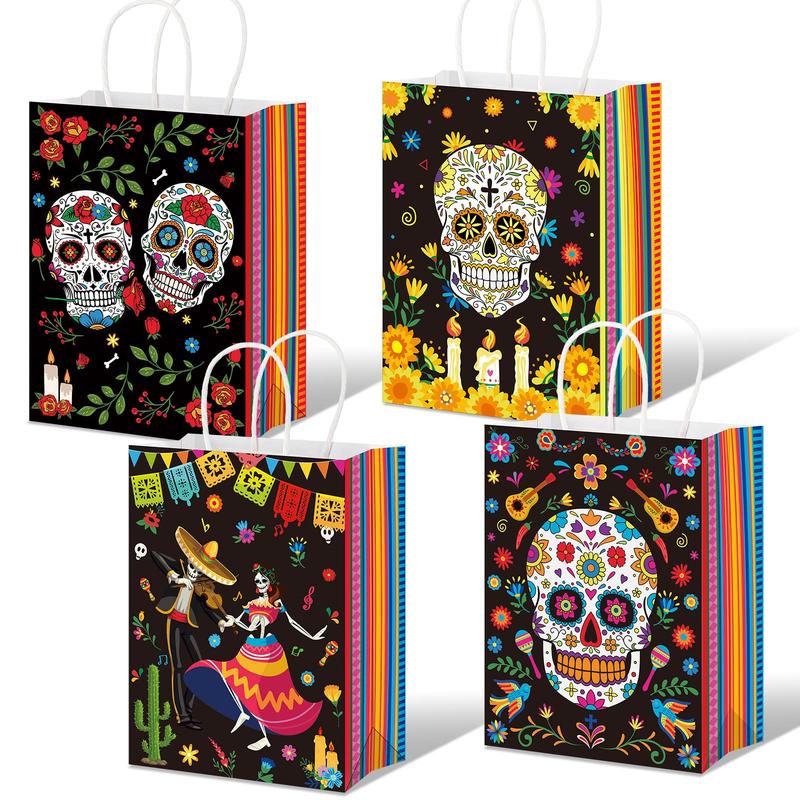 32 Pcs Valentines Day Goodie Bags Kraft Paper Gift Bags with Handle Tissue Paper,Appreciation Gift Wrapping for Friends Teacher Students Office Employee Coworker,Galentine's Day Birthday Wedding School Classroom Party Gift,Valentine Gift Exchane