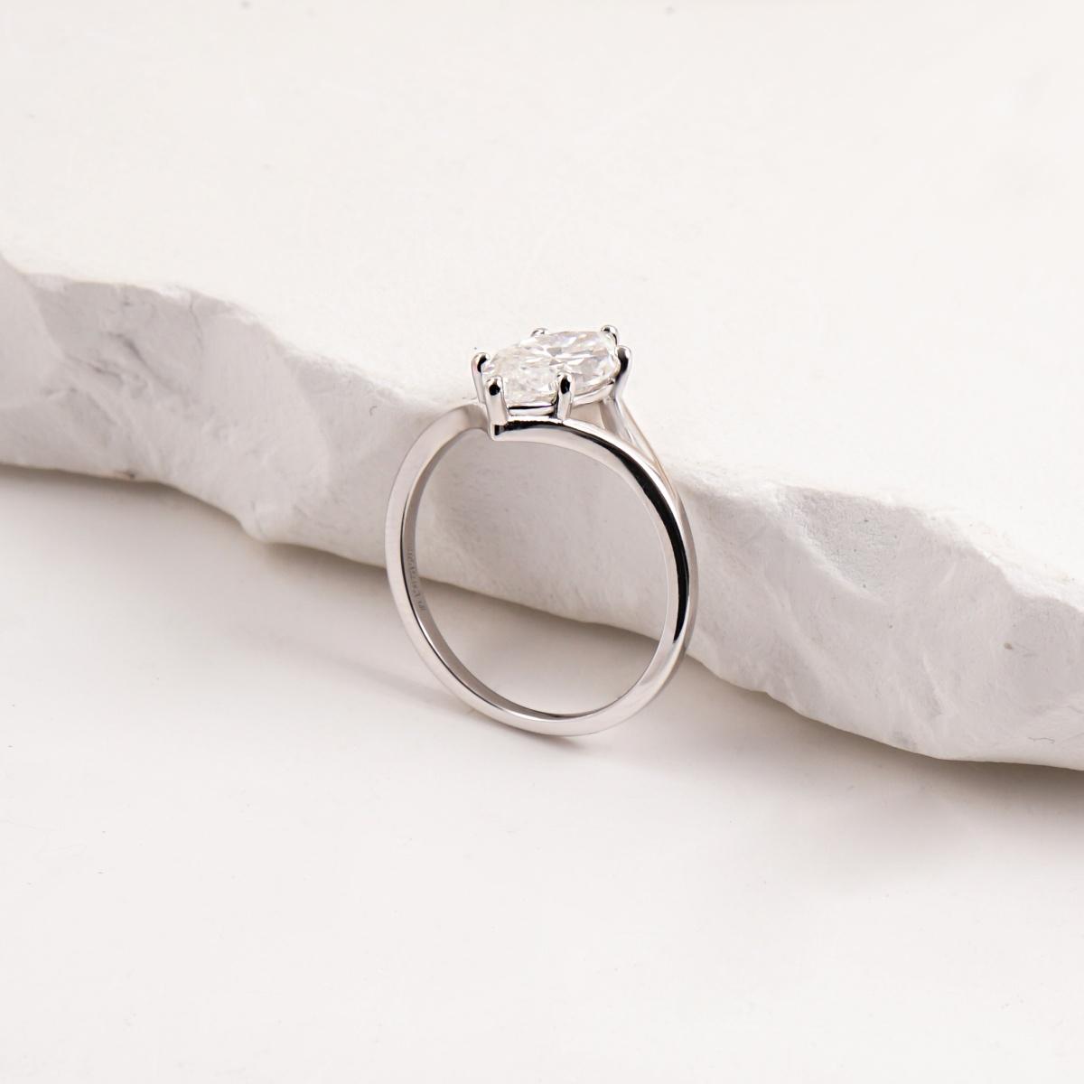 Delzzad 2ct Cathedral Split Shank Solitaire Marquise Engagement Ring Band Synthetic Moissanite Ring Jewelry S925 Perfect Birthday Engagement Wedding Anniversary Christmas Gift