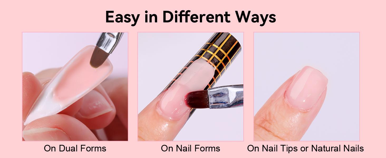 Makartt Luxury Poly Nail Gel Set - 15ML 6 Pcs Set with Long Lasting Natural-Looking Gel Builder for Nail Art, Salon, Manicure & DIY at Home - Uv Makartt Luxury Poly Nail Gel Set - 15ML 6 Pcs Set with Long Lasting Natural-Looking Gel Builder for Nail Art, Salon, Manicure & DIY at Home - Uv