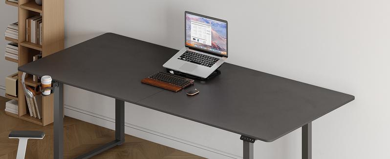 【Valentine's Day gift】ONBRILL Height Adjustable Electric Standing Desk 71x32 Inches Rectangle Sit Stand Up Desk with Dual Motorand Memory Preset Home Office Computer Desk