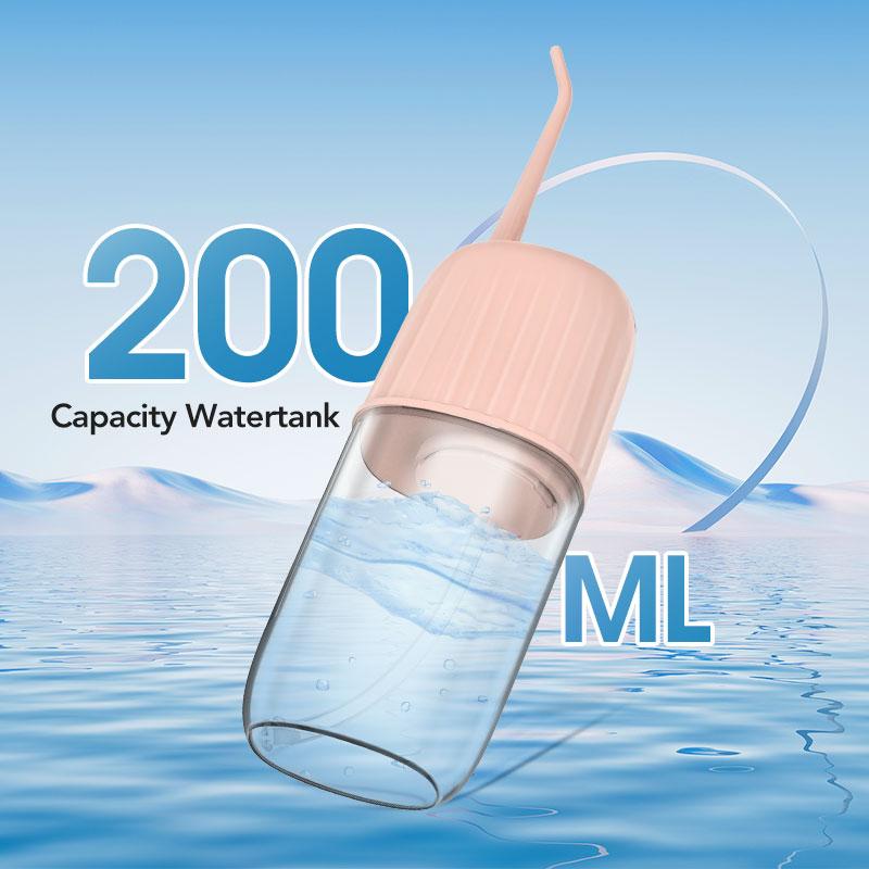 Operan Compact Dental Water Flosser,  IPX7 Waterproof 360°, Rotating Tips 4 Modes Cordless Oral Irrigator for Home Travel Gift Electric Teeth Cleaner - Travel Size Oral Irrigator 200ml Tank