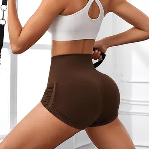 Women's High Waisted Butt Lifting Workout Shorts - Shaping Compression Gym Shorts for Yoga, Running & Summer , High Stretch Skinny Activewear , Breathable Comfortable Sports Shorts Indoor Outdoor