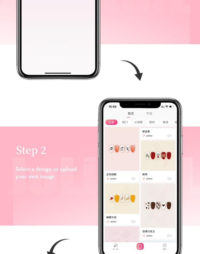 Jolmark Portable 3D Nail Art Printer with Mobile App Control & Design Gallery for Fast 10s Printing in Beauty & Personal Care