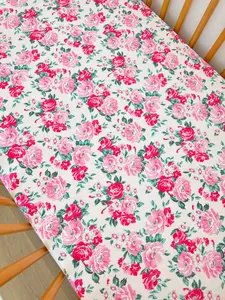 Stretch Crib Sheet, Pink Splendor