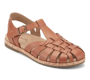 Earth Leather Fisherman Sandals-Alazia