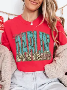 Darlin' in Denim ~ Unisex Short Sleeve CC Garment Dyed T-Shirt Printed in the USA