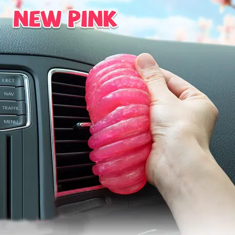 Car Cleaning Gel Detailing Putty Car Putty Auto Detailing Tools Car Interior Cleaner Cleaning Slime Car Accessories Keyboard Cleaner Rose/NT WT: 5.6 oz (160 gr)