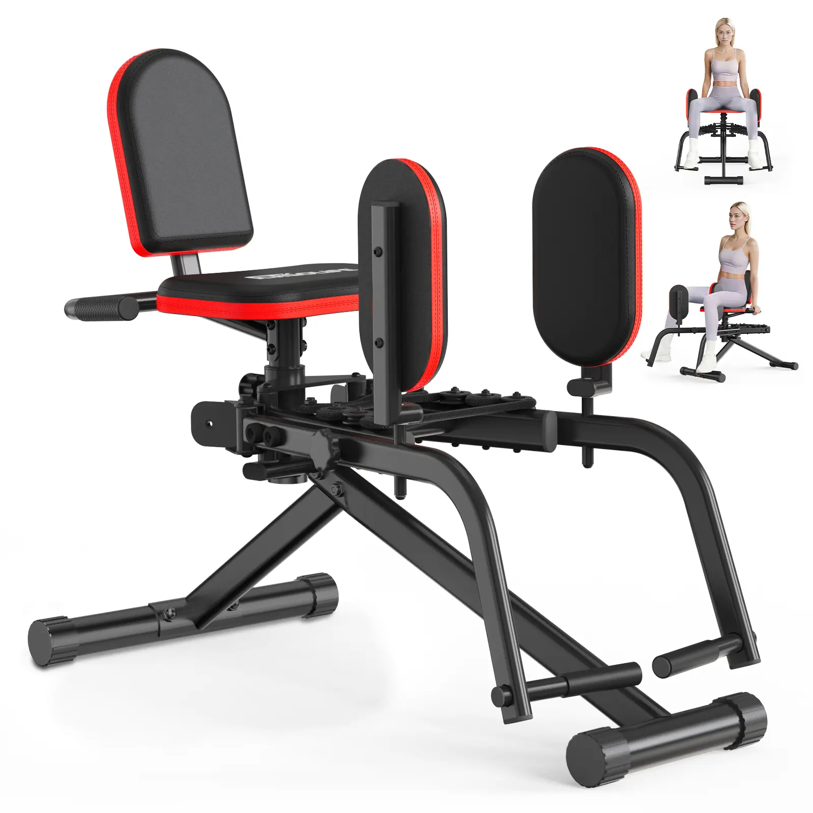 HXD-ERGO 2 In 1 Hip Abductor Machine with Adduction for Home Gym, Fitness Equipment for Butt Workout，Adjustable Resistance Simple Thigh Trainer