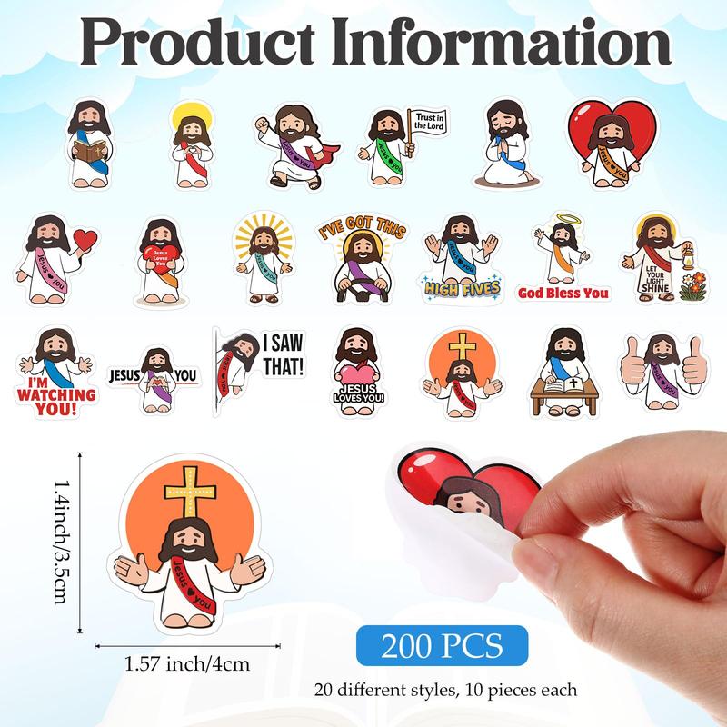 200 Pcs Easter Cartoon Vinyl Stickers Jesus Baseball Bee Golf Soccer Dumpster Fire Meme Waterproof with Positive Quote for Laptop Water Bottles Scrapbook Office Party Gifts 200 Pcs Easter Cartoon Vinyl Stickers Jesus Baseball Bee Golf Soccer Dumpster Fire Meme Waterproof with Positive Quote for Laptop Water Bottles Scrapbook Office Party Gifts