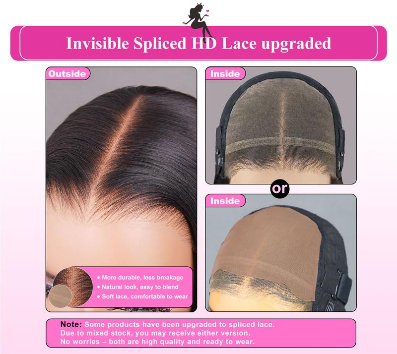 [New In] BGMgirl Blowout Short Bob Straight 7x5 Lace Wear Go Wig Pre-Bleached Tiny Knots Pre-Styled C Part Design Glueless Human Hair Wig Fashion Look eve valentines day gift