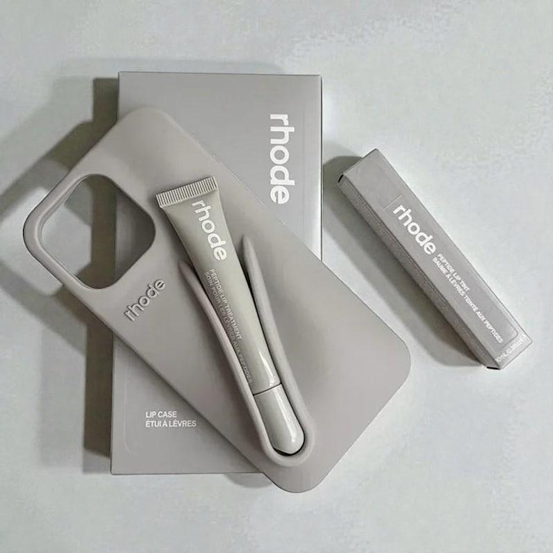 Rhode Phone Case Bundle with Lip Tint (And Bonus Gift) - Viral 3D Silicone Holder - Full Set for iPhone 11 - 17 Pro Max