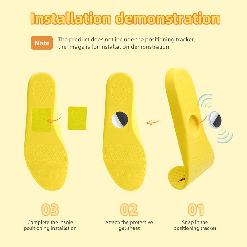 2026 Airtag Tracking Insoles for Kids Anti-lost Shoe For Toddlers Pad Comfortable Kids' Airtag Insoles - 2 Pairs Securely Hidden Holder Footwear Shoe Inserts for AirTag Tracking Device