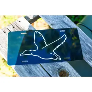Black Mallard License Plate - car tagns