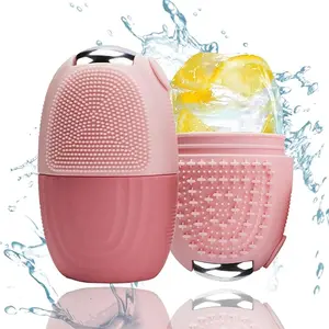 Reusable Silicone Ice Roller – Face and Neck Massager for Daily Skincare, Pink