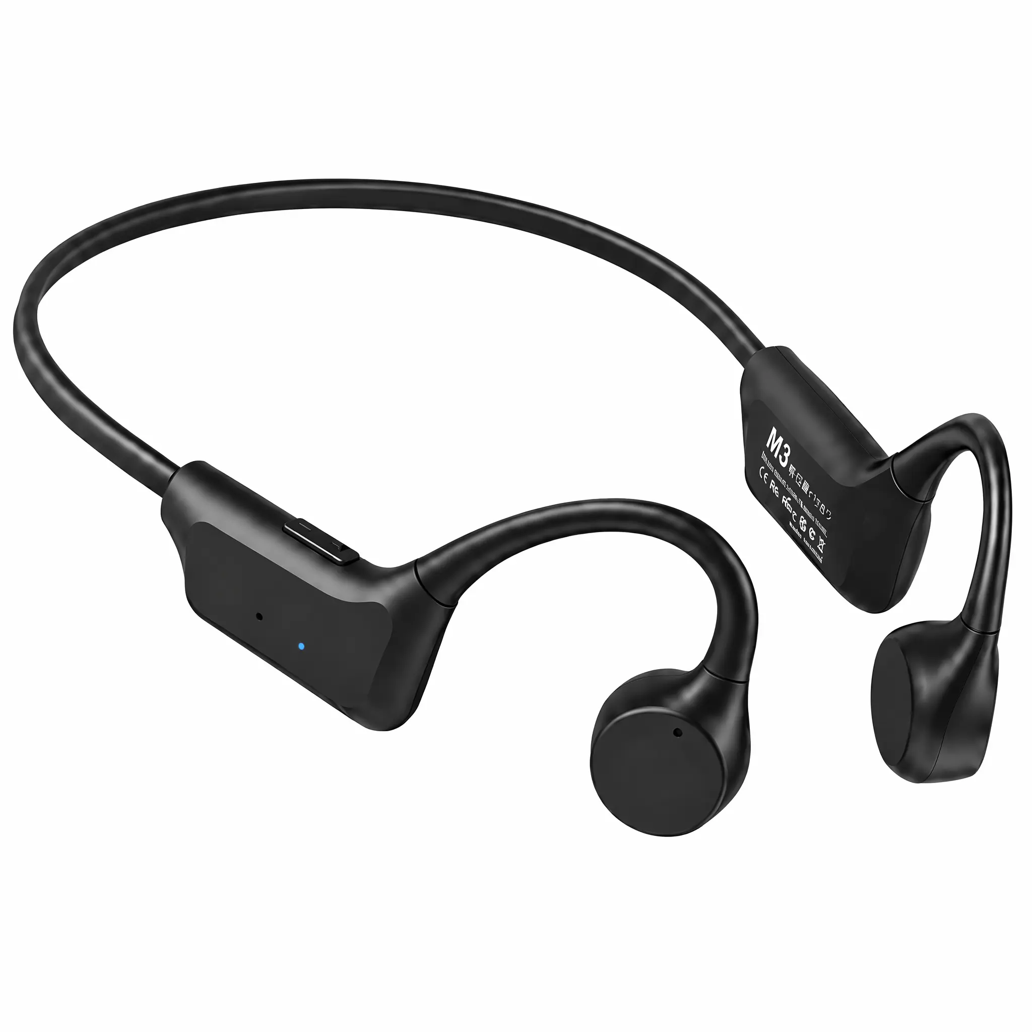 Wireless Bone Conduction Open-Ear Sport Headphones - Voice Enabled Smart Invisibly Wearable, Sweat Resistant, Deep Bass Sound Features, Workout Headphones with Smart Mic, Voice Enabled Open-Ear Headphones, Wireless Invisibly Wearable Open-Ear Headphones s