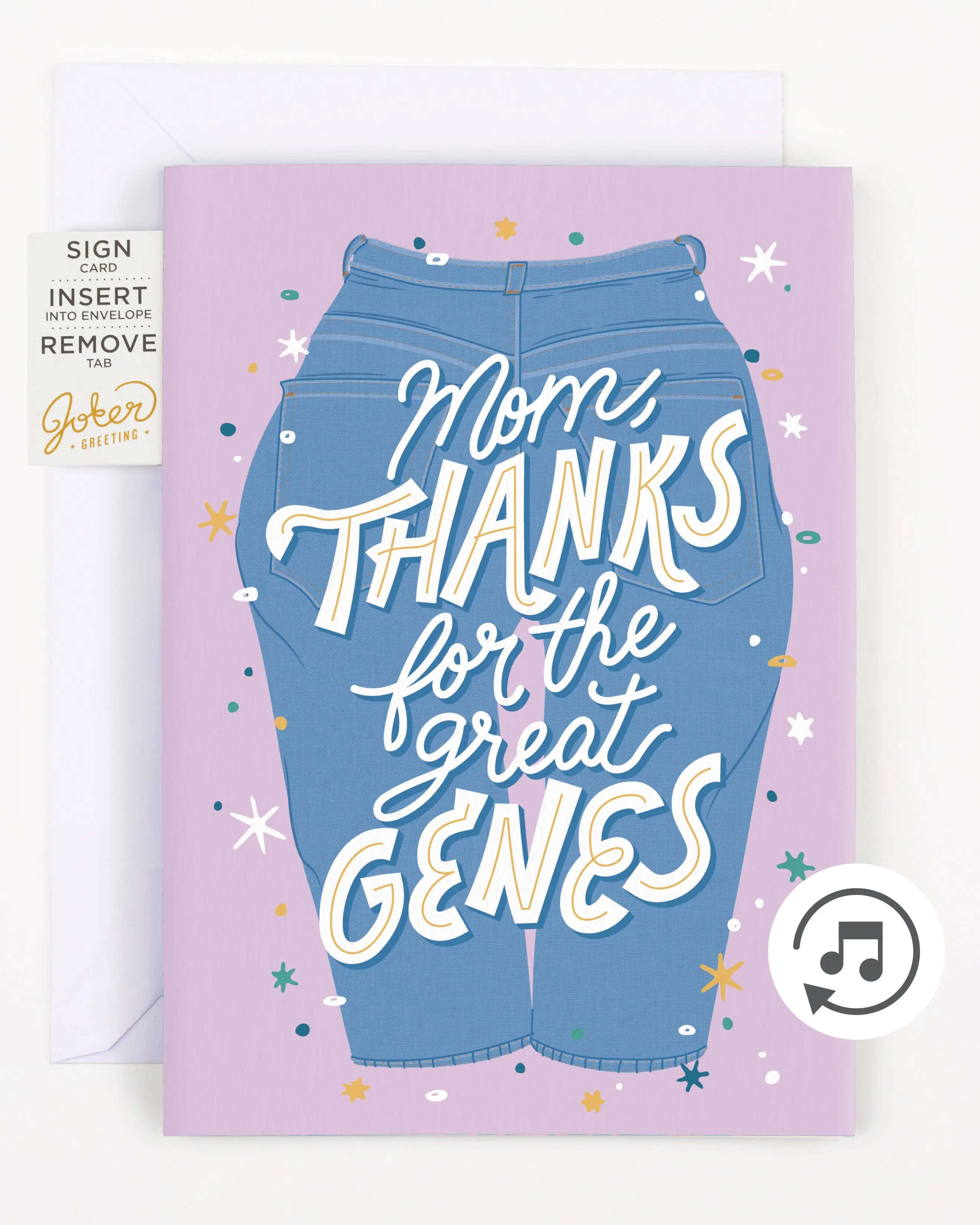 Endless Mother's Day Fart Card with Pull Surprise