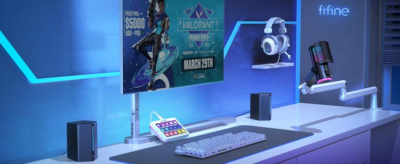 FIFINE AmpliGame LCD Keyboard with 15 Shortcuts for OBS Streaming Studio with Macro Keys, Trigger Actions, PC Media RGB Gaming Controller Deck for Content Creation/Office Work-D6