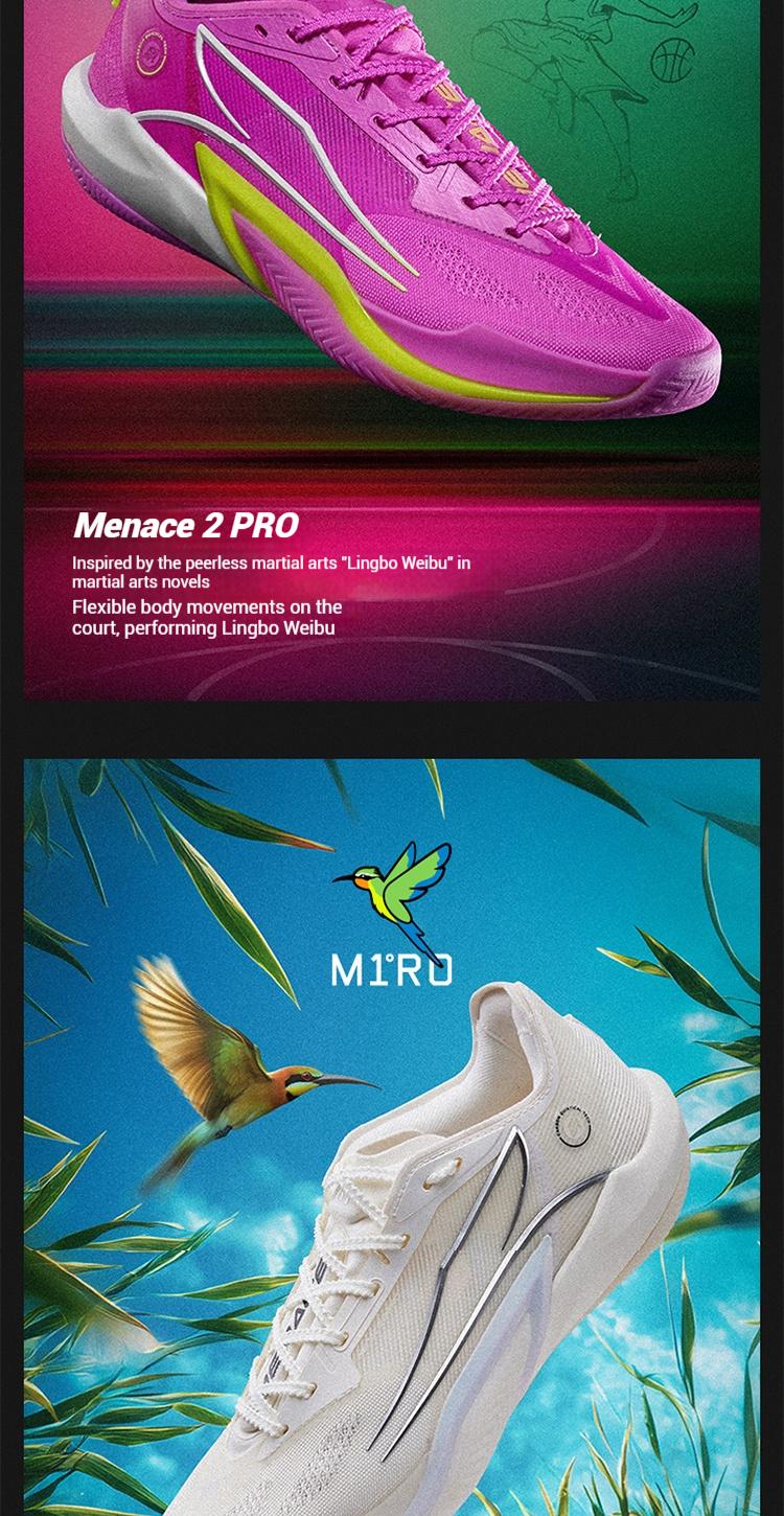 361° Menace 2 PRO Basketball Shoes for Men Lightweight Breathable Outdoor Sneakers with CQT EXTREME Propulsion & RPU Outsole for Superior Traction and Agility 361° Menace 2 PRO Basketball Shoes for Men Lightweight Breathable Outdoor Sneakers with CQT EXTREME Propulsion & RPU Outsole for Superior Traction and Agility