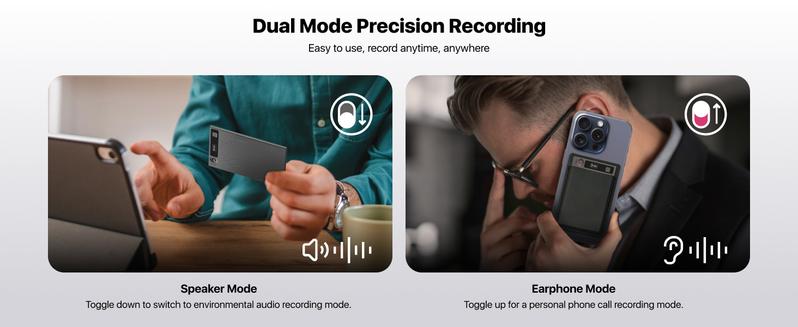 Mobvoi TicNote AI Voice Recorder 64GB Memory Note Recorder w/Case App Control 100+Languages Transcribe Summarize with AI Shadow Digital Audio Recorder for Phone Calls Lectures Meetings Interviews Magnetic Recording