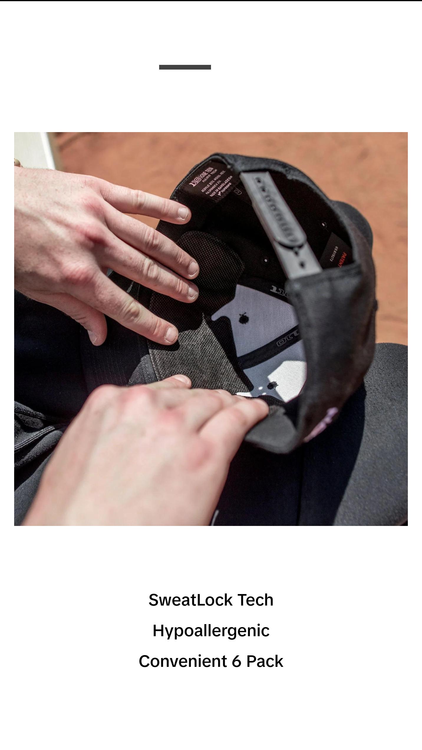 White Hat Liners - Patented SweatLock For All Hat Types - 6 PACK White Hat Liners - Patented SweatLock For All Hat Types - 6 PACK