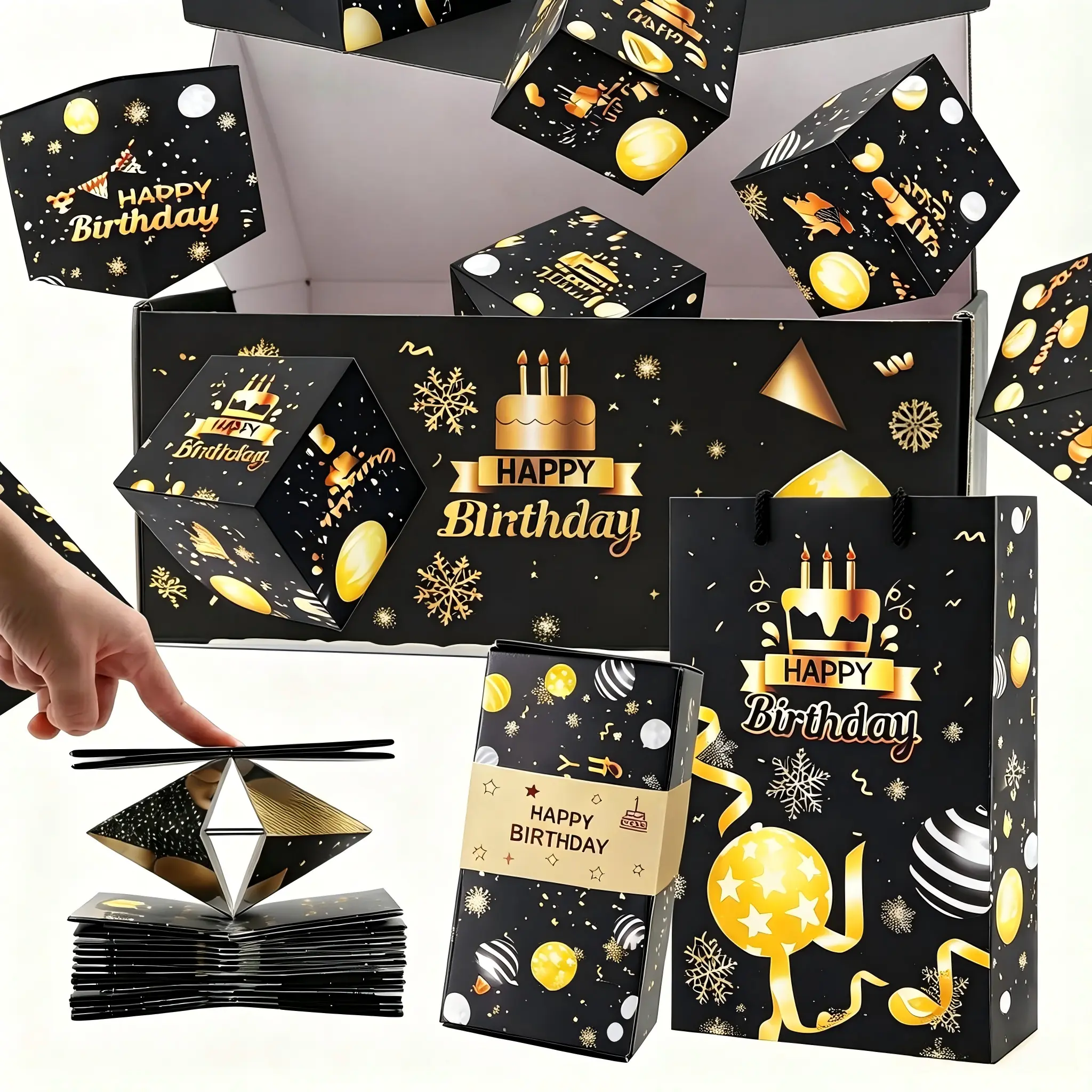 Surprise Pop-Up Gift Box, Creative Bounce Envelope Box, Luxury Explosion Gift Set for Birthday/Anniversary/Valentine's Day festive party
