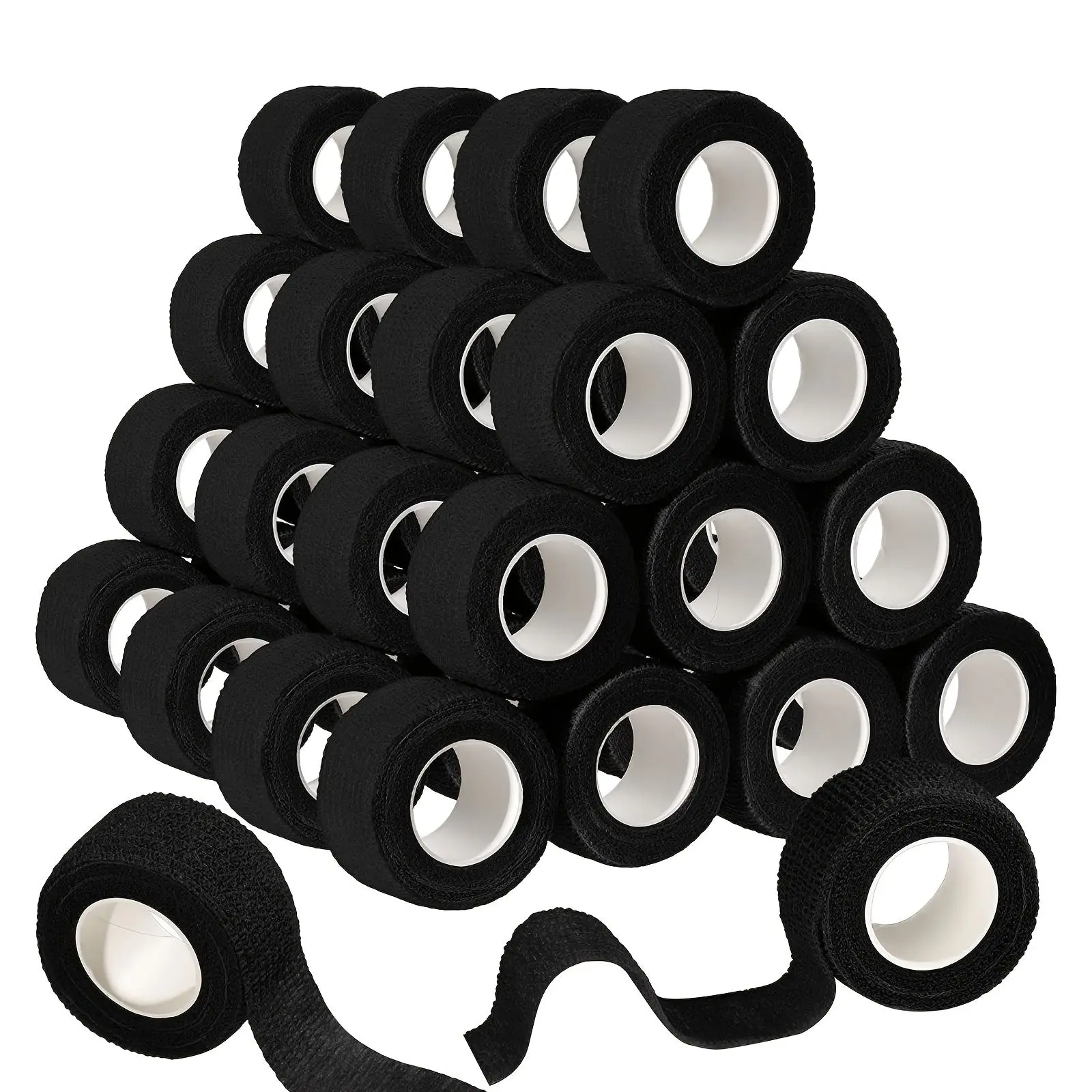 Self Adhesive Bandage Wrap (48pcs) - Breathable Cohesive Strapping, Athletic Tape for Wrist, Elbow Support, Tattoo Grips, Office Stationery & Gift Supplies, Wrist Wrap, Elbow Wraps Gymnastics Tape