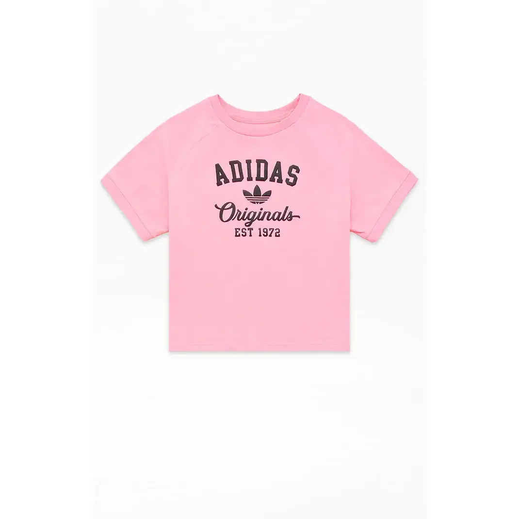 adidas Kids Pink Puff Graphic T-Shirt