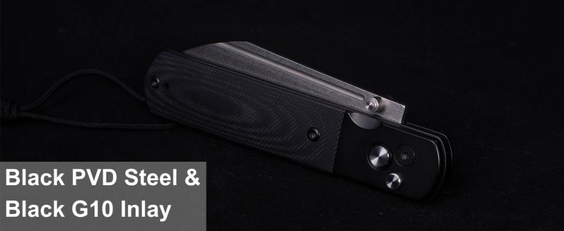 Artisan Cutlery Holm (1875P-BG) AR-RPM9 Steel Blade Black G10 Inlay Handle Folding Knives for Everyday Carry and Survival Gear Survival Equipment