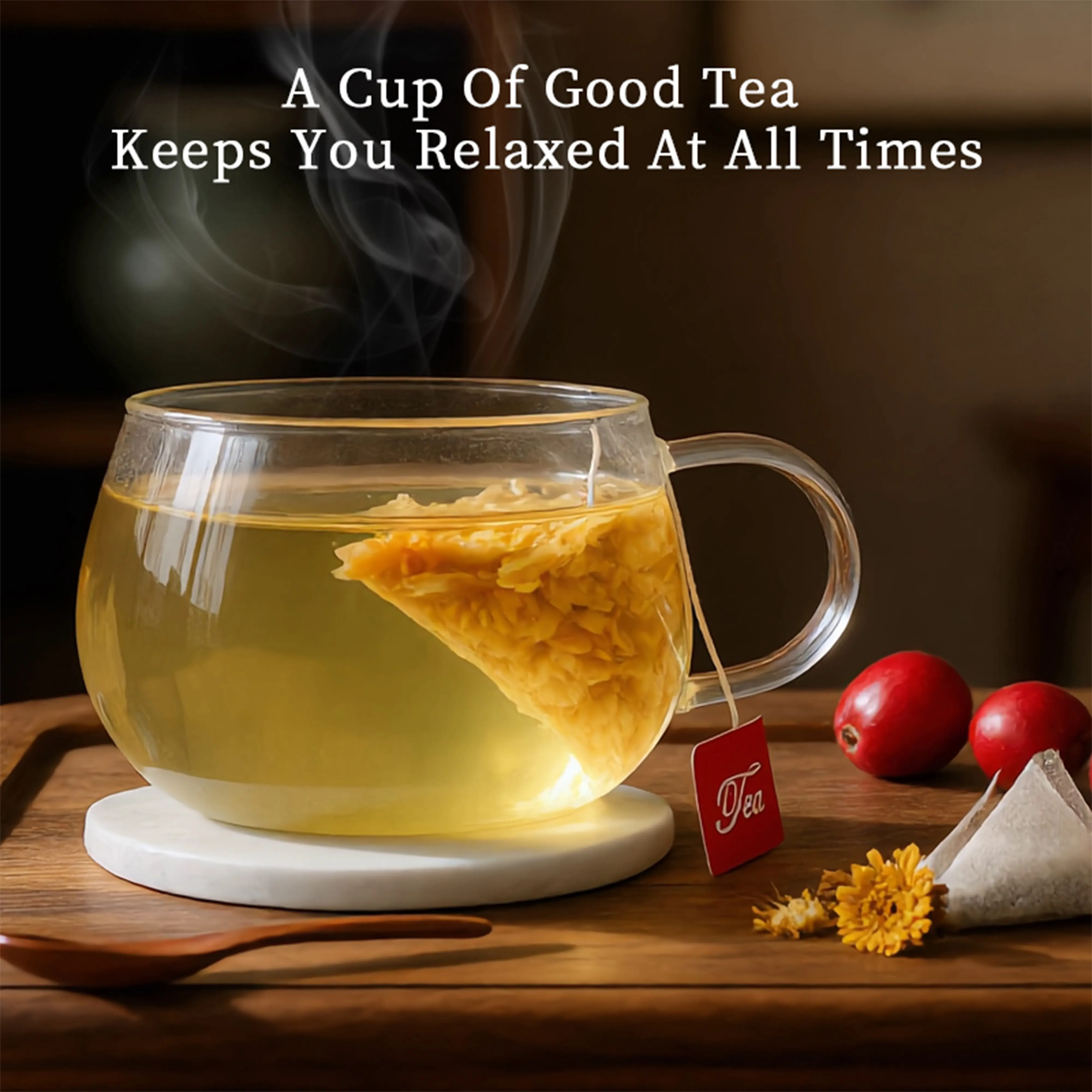 Chicory and Gardenia Tea , a natural cold blend tea containing chrysanthemums, honeysuckle, and orange peel | a mild and caffeine free daily health supplement herbal tea that brings a fresh and soothing experience. Nourishing Tea Wellness Tea loaded tea