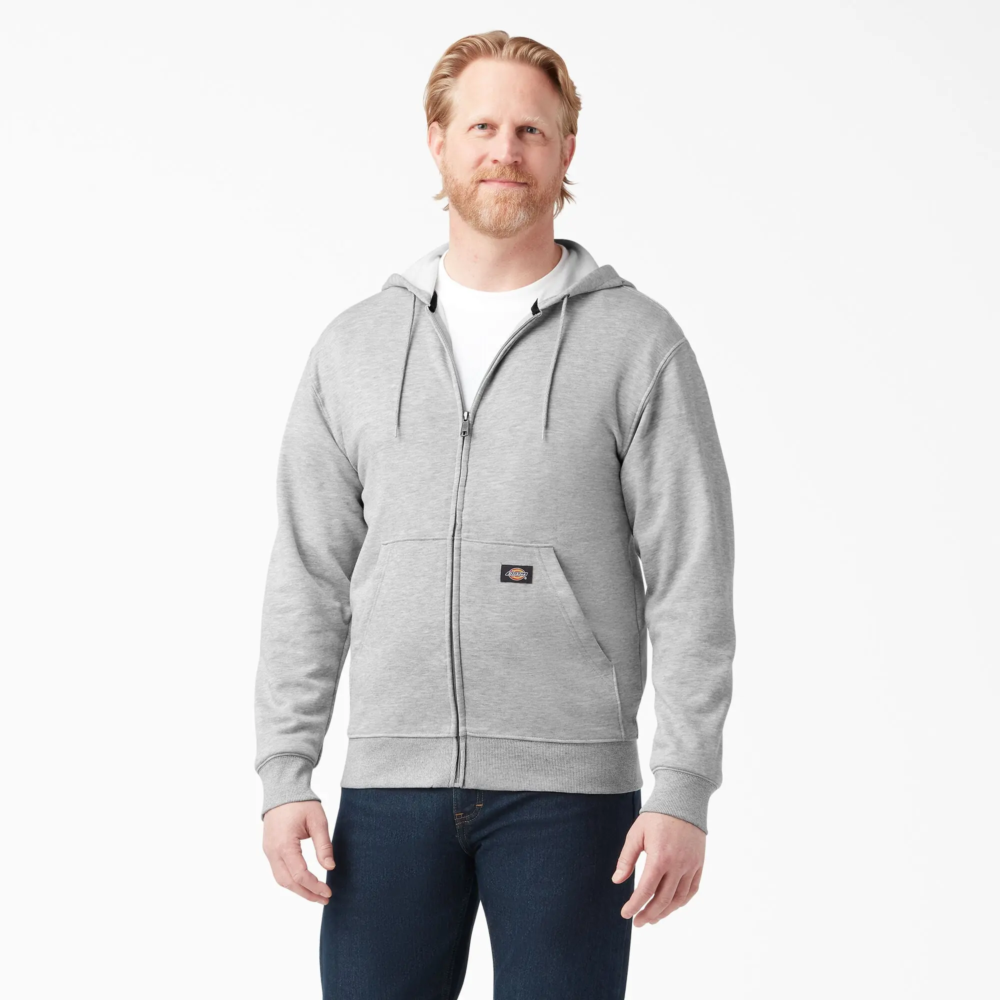 Dickies Midweight Fleece Zip Hoodie Menswear Pocket,Utility Pockets Hoodie, Workwear Streetwear Casual