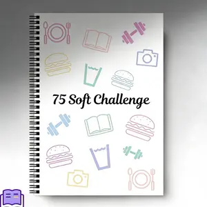 75 Soft Challenge Journal Planner, A4 Habit Tracker Planner, Weekly & Monthly Productivity Planner Notebook, Goal Setting & Time Management, Spiral Notebook, Black Friday Deal, Mother’s Day Gift