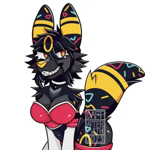 Sombra Umbreon Furry Fursona Cosplay Rouge Vinyl Sticker