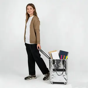 Children's small trumpet school trip carrying bag luggage suitcase for school bag can be folded and stored