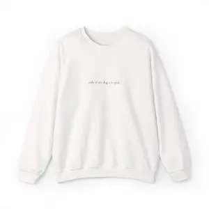 Minimalist only if my dog can join Crewneck Sweatshirt