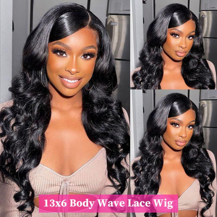 MYLOCKME Brazilian Hair Body Wave 13x6 Lace Frontal Human Wig Pre Plucked 13x4 HD Transparent Lace Frontal Wig For Women 180Density blackfriday