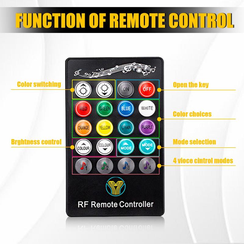 Multicolor RGB Rock Lights, 20 Pods Multicolor RGB LED Rock Lights Kit Offroad Truck Underbody Neon , Bluetooth APP/Remote Control, Flashing Music Mode Wheel Well Light, For Pickup Truck ATV UTV RZR SUV