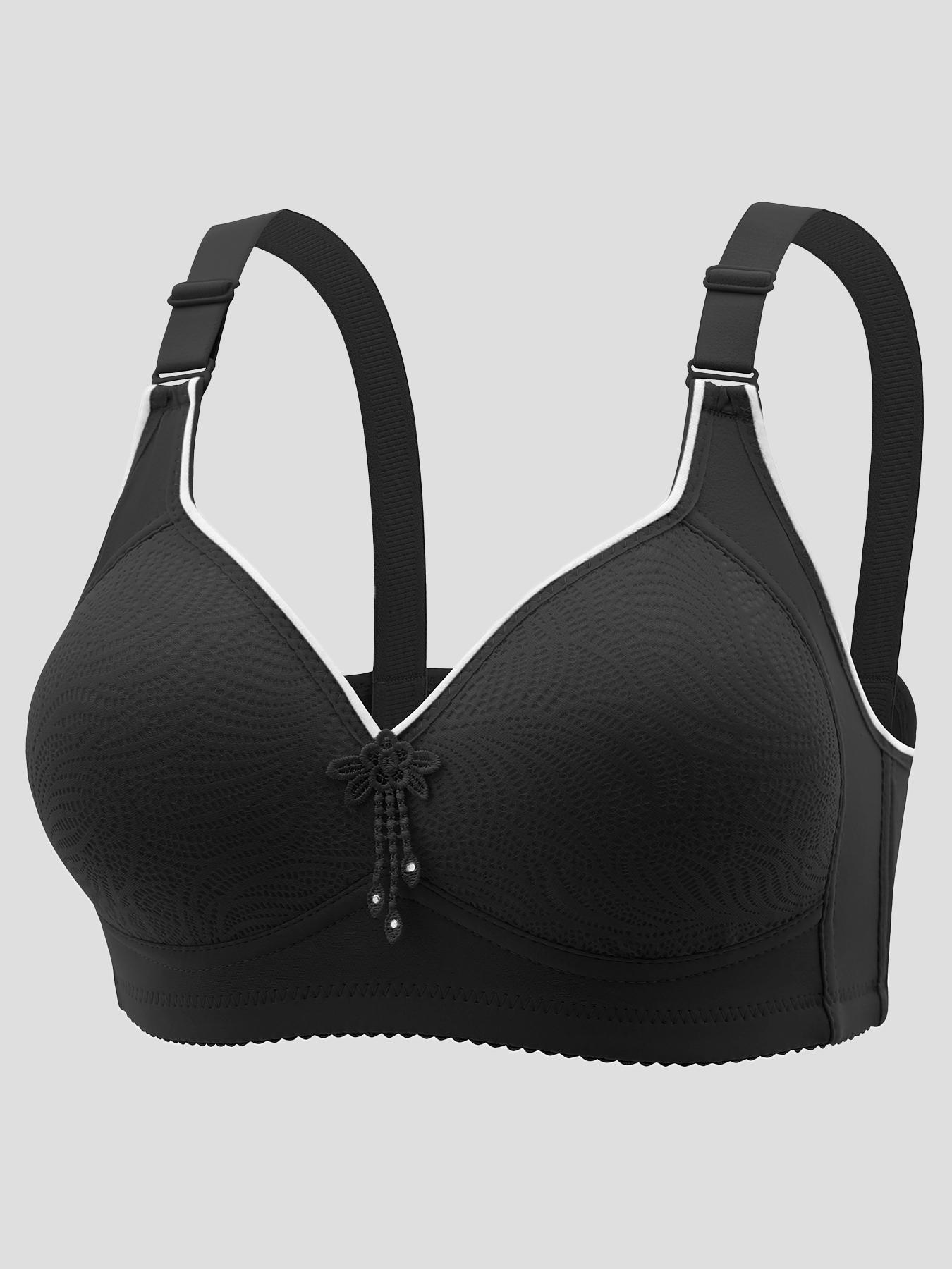 1/3/6PCS Women's Breathable Push Up Bra, Adjustable Strap Soft Comfortand Fit Adjustable Hook & Eye Lingerie Top for Daily Wear, Lingerie for All Seasons, Soft Fabric Bra