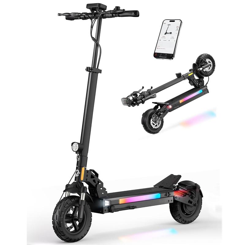 【New-in】High-end Electric Scooter for Adults, 1000W/800W Powerful Motor, 31MPH/25MPH, 31Miles/25 Miles Max Range, 10"/8.5'' Pneumatic Tires, APP Control, Dual Suspension & Dual Braking, Portable Electric Scooter Adults