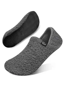 Cozy Fleece House Slippers for Women & Men – Non-Slip Indoor Shoes with Soft Lining, Lightweight Warm Fuzzy Footwear for Home, Bedroom, Travel Comfort Boy Cotton slippers women