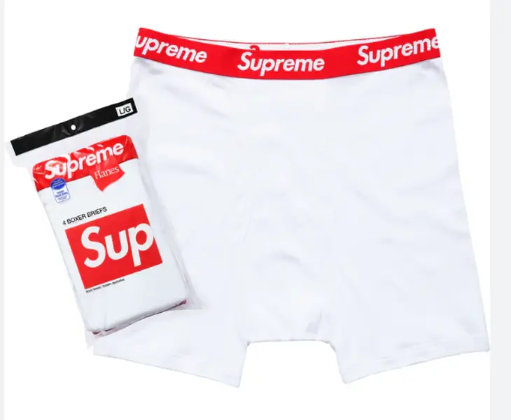 Supreme x Hanes Boxer Briefs White (4 PACK) Supreme x Hanes Boxer Briefs White (4 PACK)